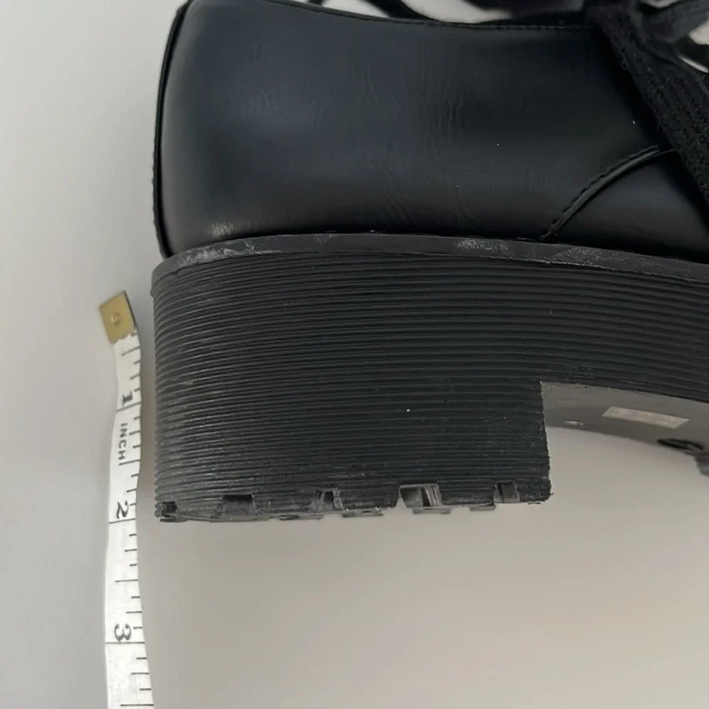 Dirty Laundry Women's Black Chunky Heeled Platform Oxford Shoes Sz‎ 7 Lace Up